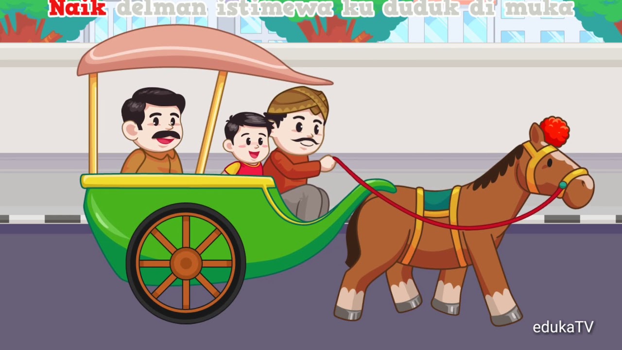 Detail Becak Mewarnai Gambar Delman Nomer 27