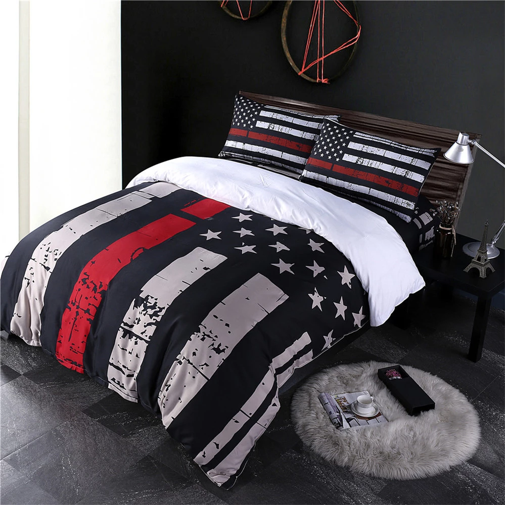 Detail Bed Cover Bendera Amerika Nomer 45