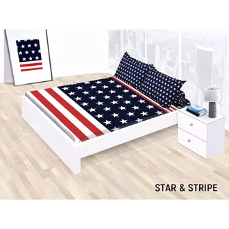Detail Bed Cover Bendera Amerika Nomer 49
