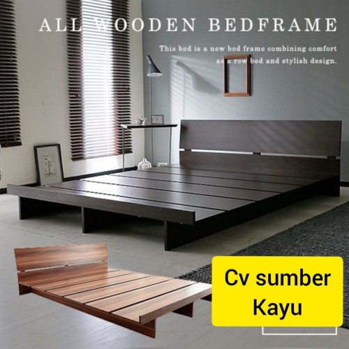 Detail Bed Frame Kayu Nomer 18