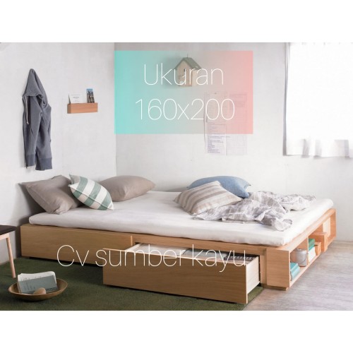 Detail Bed Frame Kayu Nomer 3