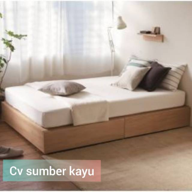 Detail Bed Frame Kayu Nomer 4