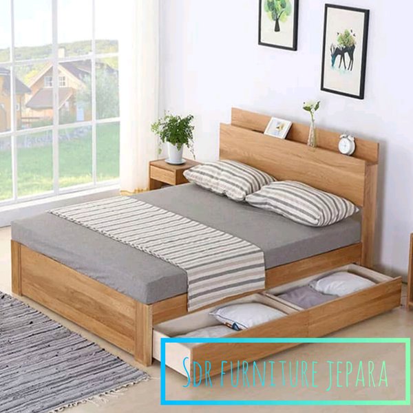 Detail Bed Frame Kayu Nomer 6