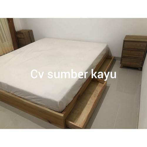 Detail Bed Frame Kayu Nomer 7
