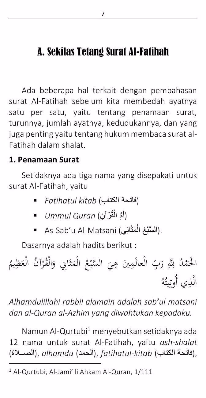 Detail Bedah Surat Al Fatihah Nomer 11