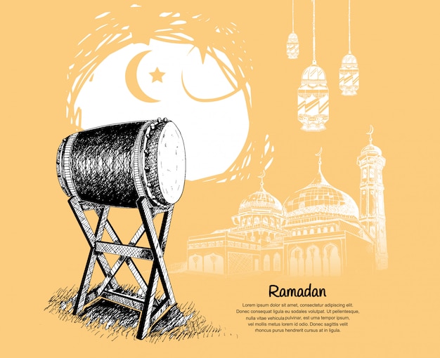 Detail Bedug Ramadhan Vector Nomer 44