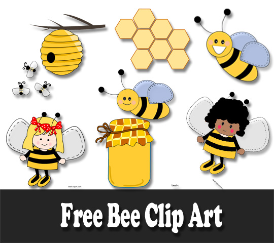 Detail Bee Images Free Clip Art Nomer 37