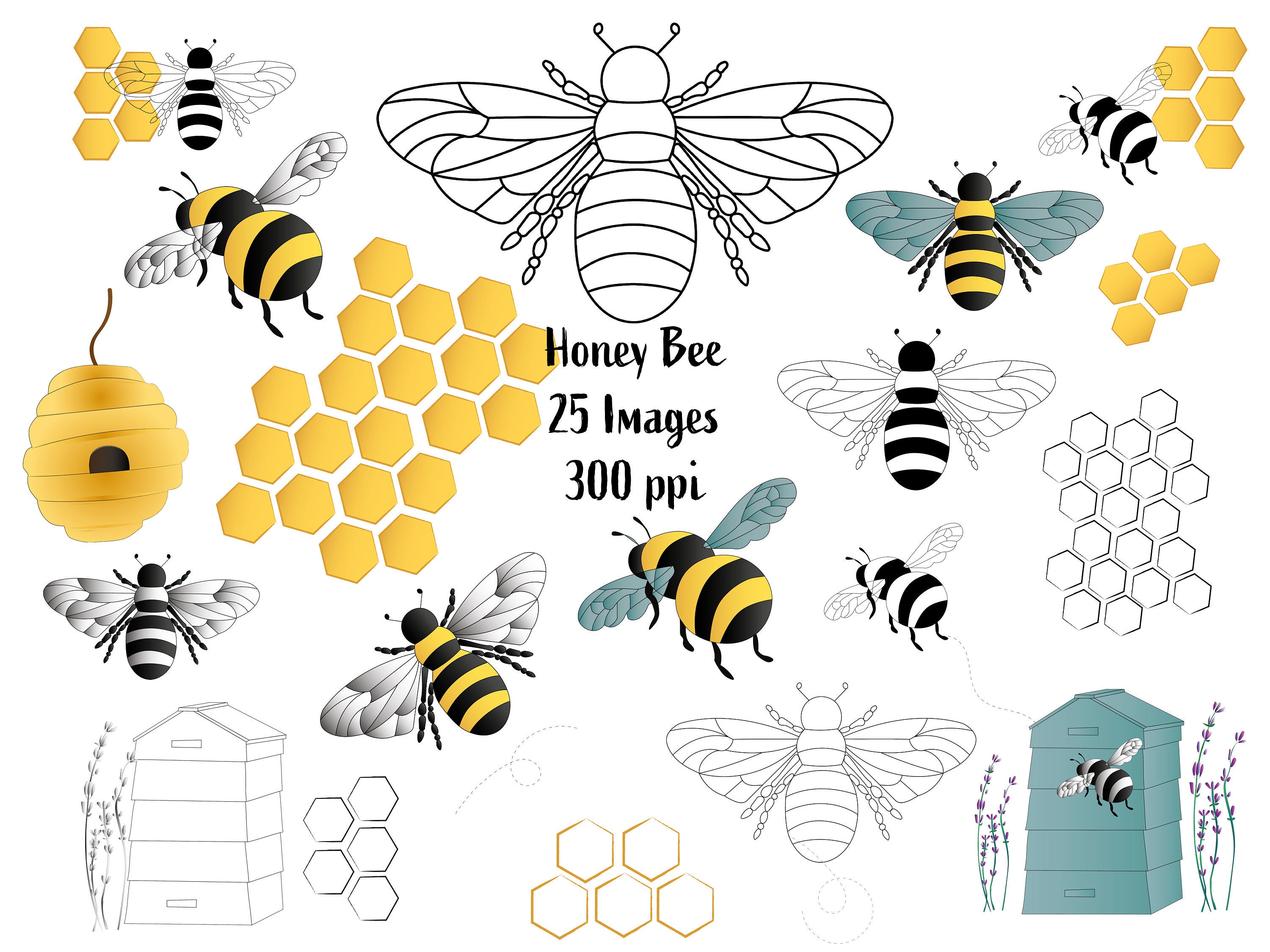 Detail Bee Images Free Clip Art Nomer 46