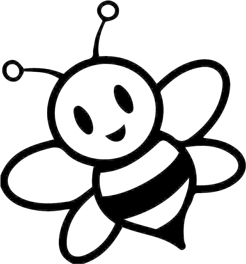 Detail Bee Outline Png Nomer 22