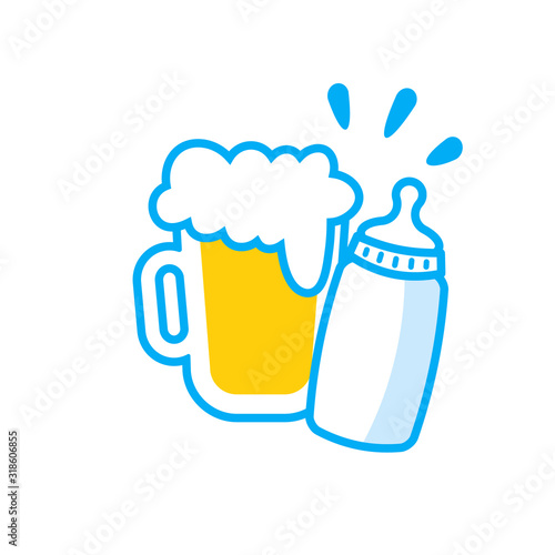 Detail Beer And Baby Bottle Clipart Nomer 16