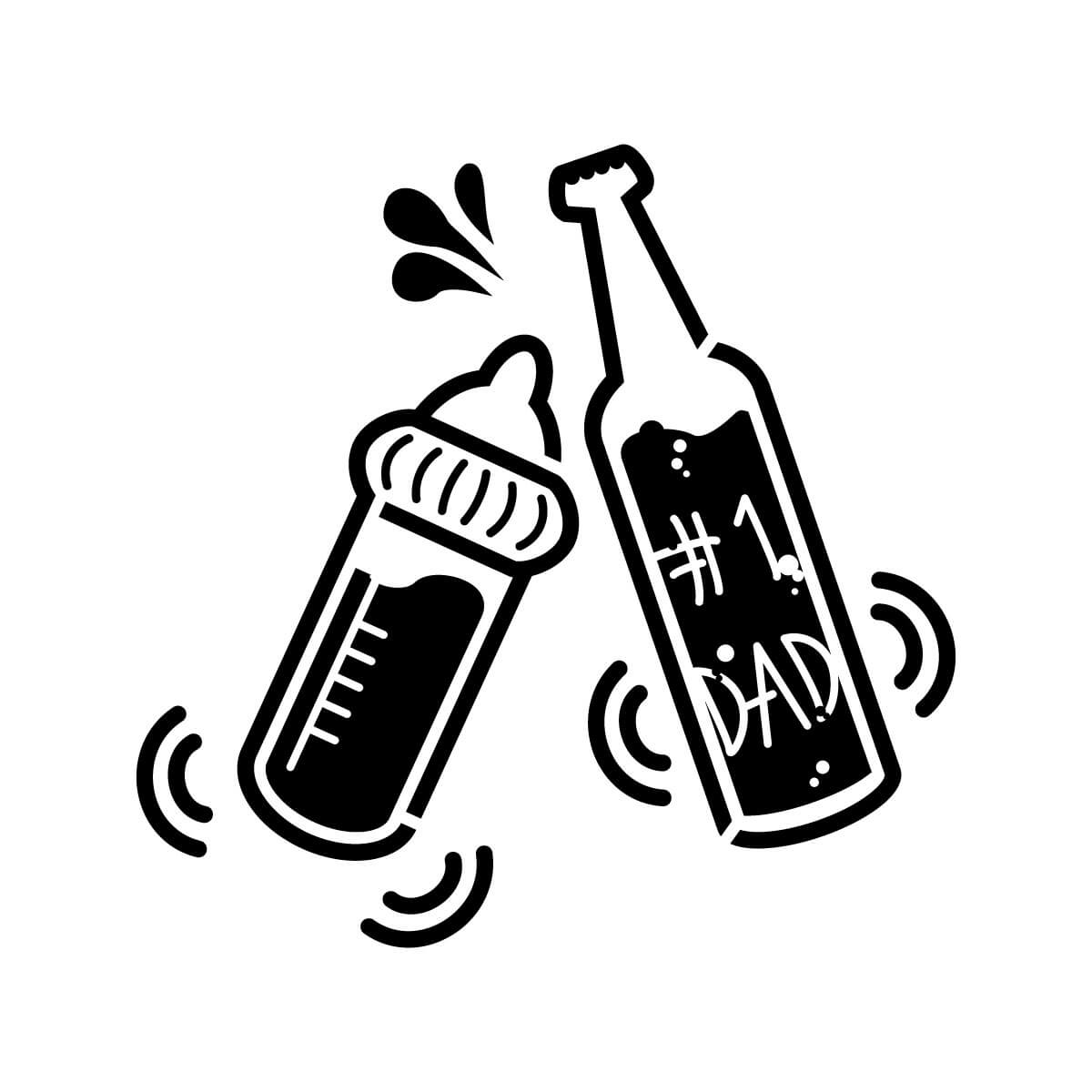 Detail Beer And Baby Bottle Clipart Nomer 24