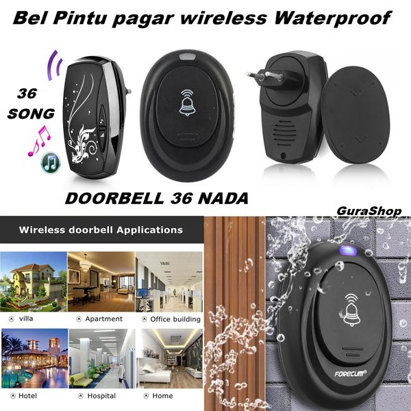 Detail Bel Rumah Wireless Tahan Air Nomer 12