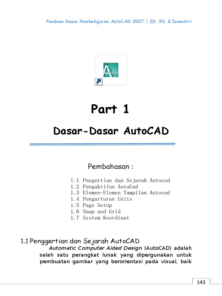 Detail Belajar Dasar Autocad 2007 Nomer 30