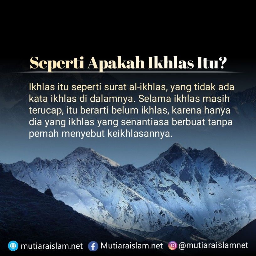 Detail Belajar Ikhlas Seperti Surat Al Ikhlas Nomer 2