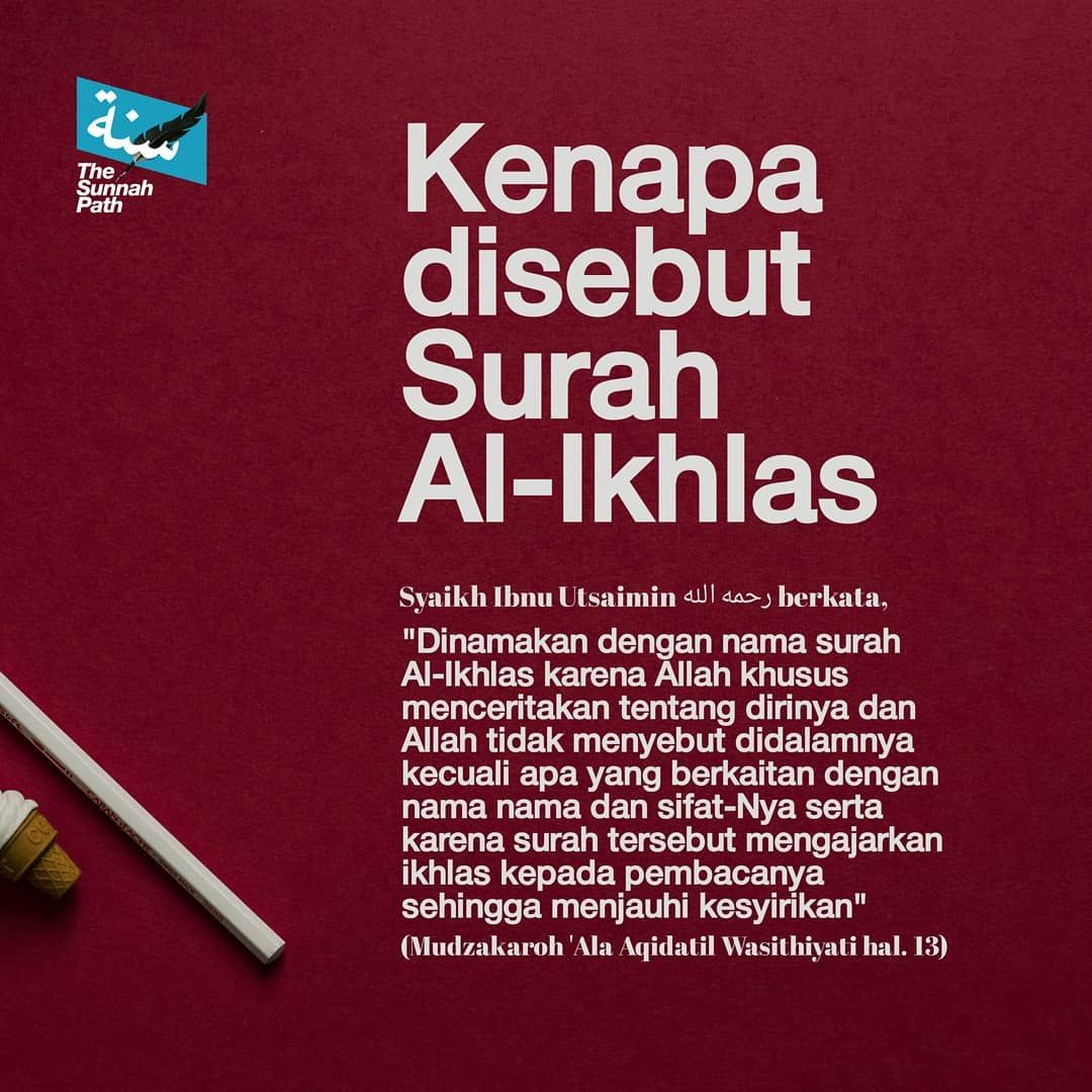 Detail Belajar Ikhlas Seperti Surat Al Ikhlas Nomer 4