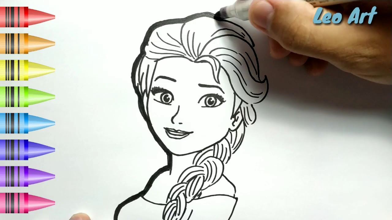 Detail Belajar Menggambar Frozen Nomer 13