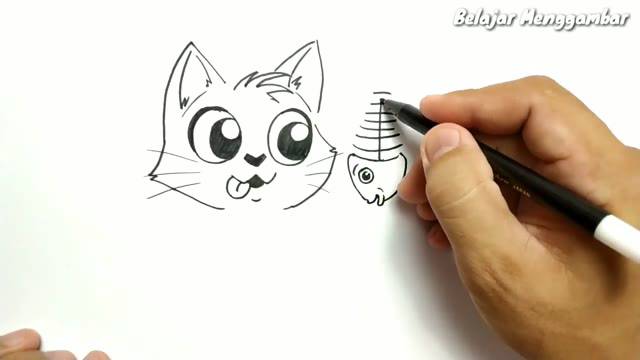 Detail Belajar Menggambar Kucing Nomer 18