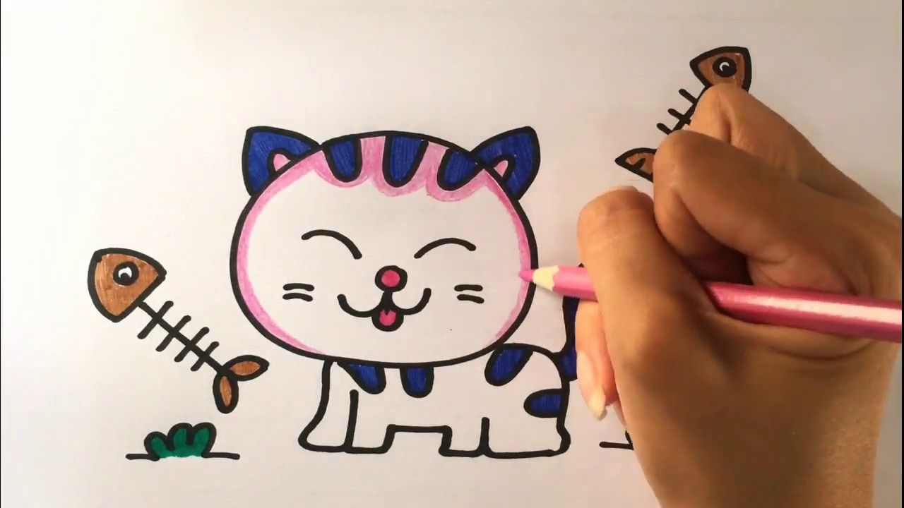 Detail Belajar Menggambar Kucing Nomer 4