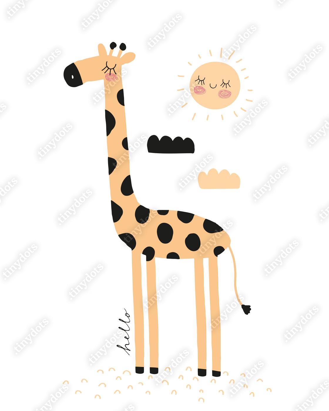 Detail Giraffe Gezeichnet Nomer 15