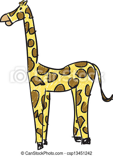 Detail Giraffe Gezeichnet Nomer 24