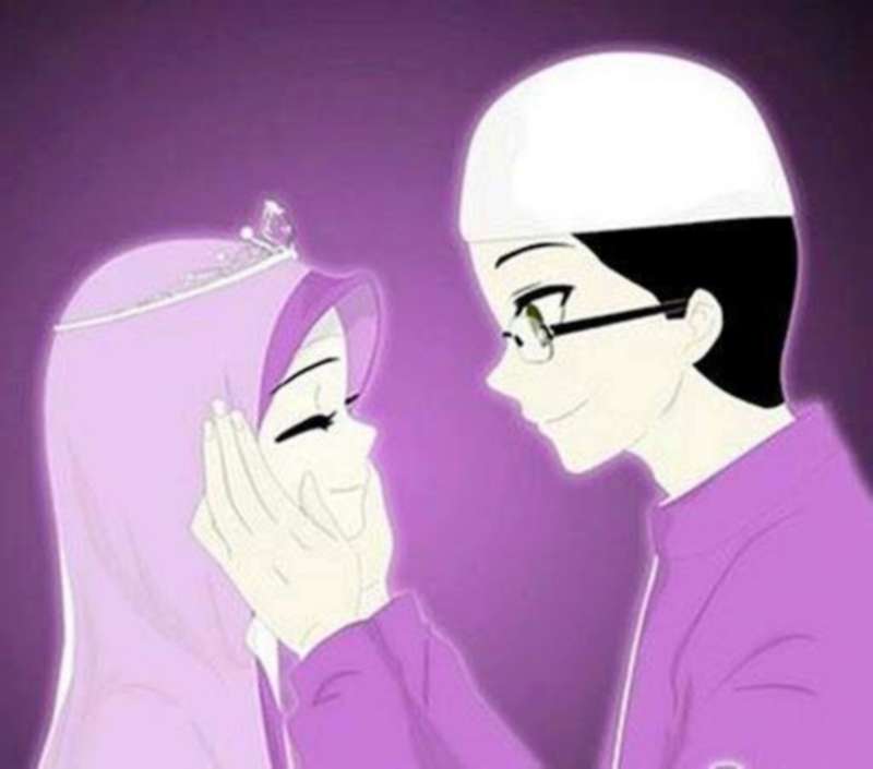 Detail Foto Kartun Islami Romantis Nomer 29