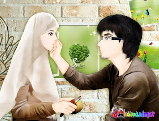 Detail Foto Kartun Islami Romantis Nomer 56