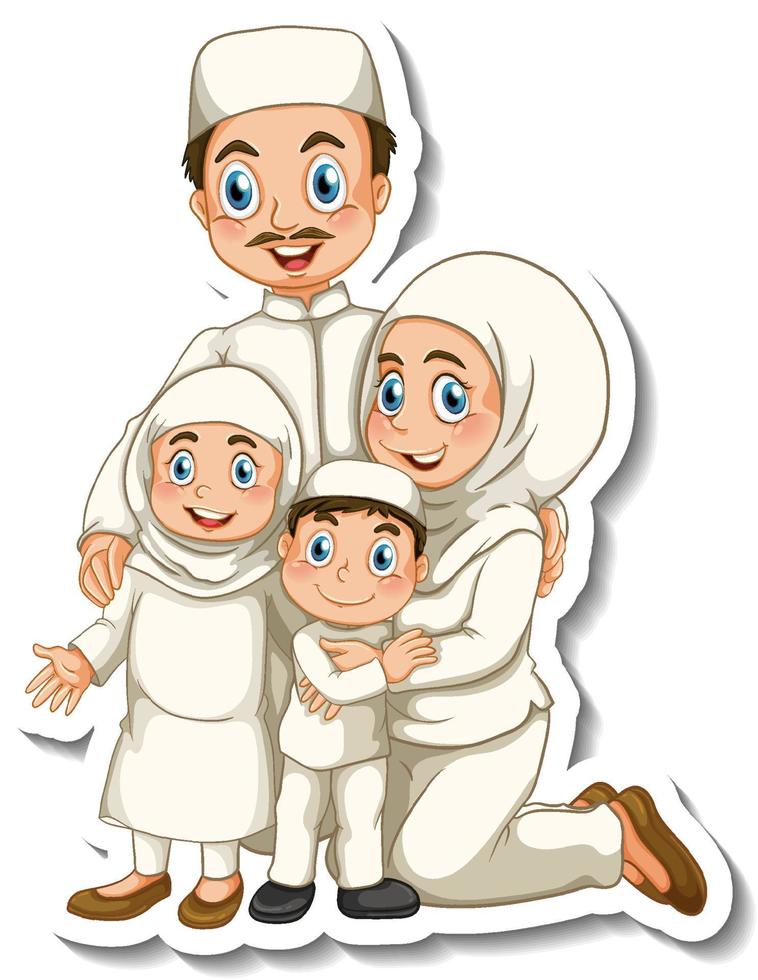 Detail Foto Kartun Keluarga Islami Nomer 11