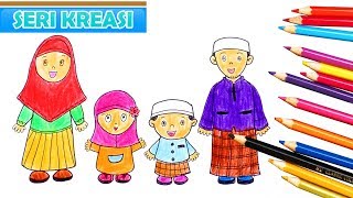 Detail Foto Kartun Keluarga Islami Nomer 27