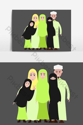 Detail Foto Kartun Keluarga Muslimah Nomer 30