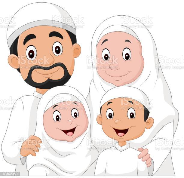 Detail Foto Kartun Keluarga Muslimah Nomer 34
