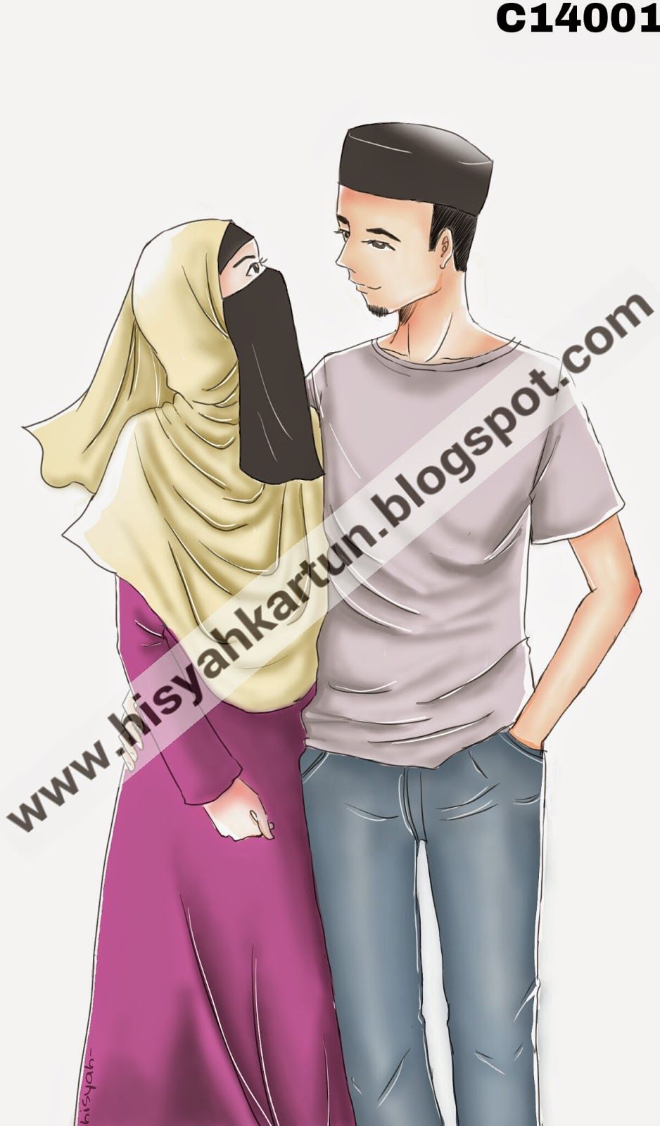 Detail Foto Kartun Muslimah Romantis Nomer 29