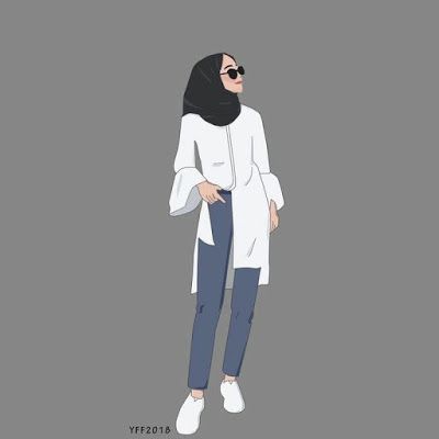 Detail Foto Kartun Wanita Hijab Nomer 6