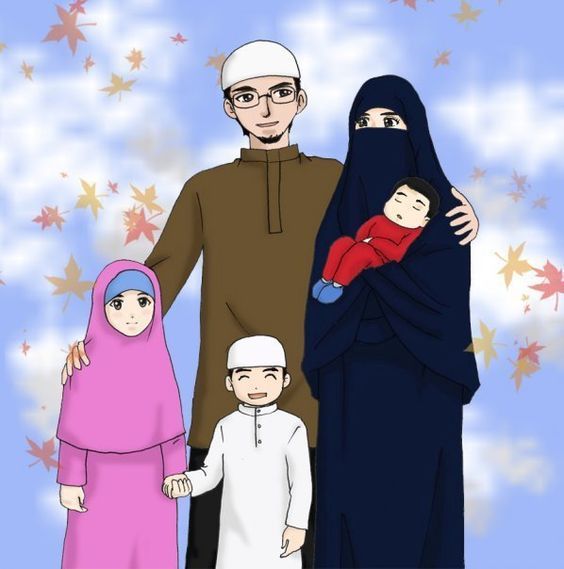 Detail Foto Keluarga Muslim Kartun Nomer 2