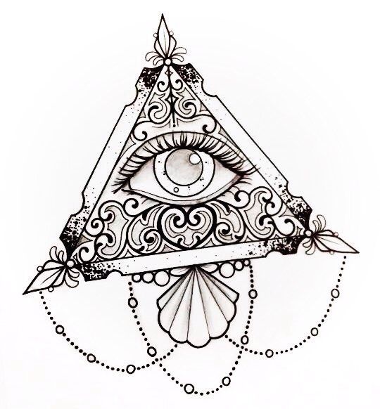 Detail Auge Im Dreieck Tattoo Nomer 6