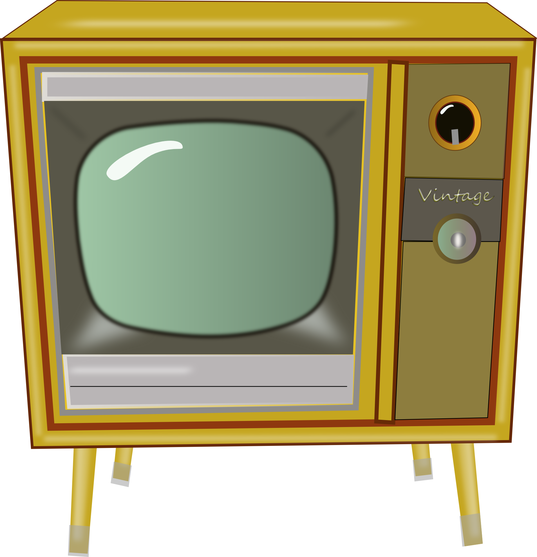 Detail Old Tv Drawing Nomer 12