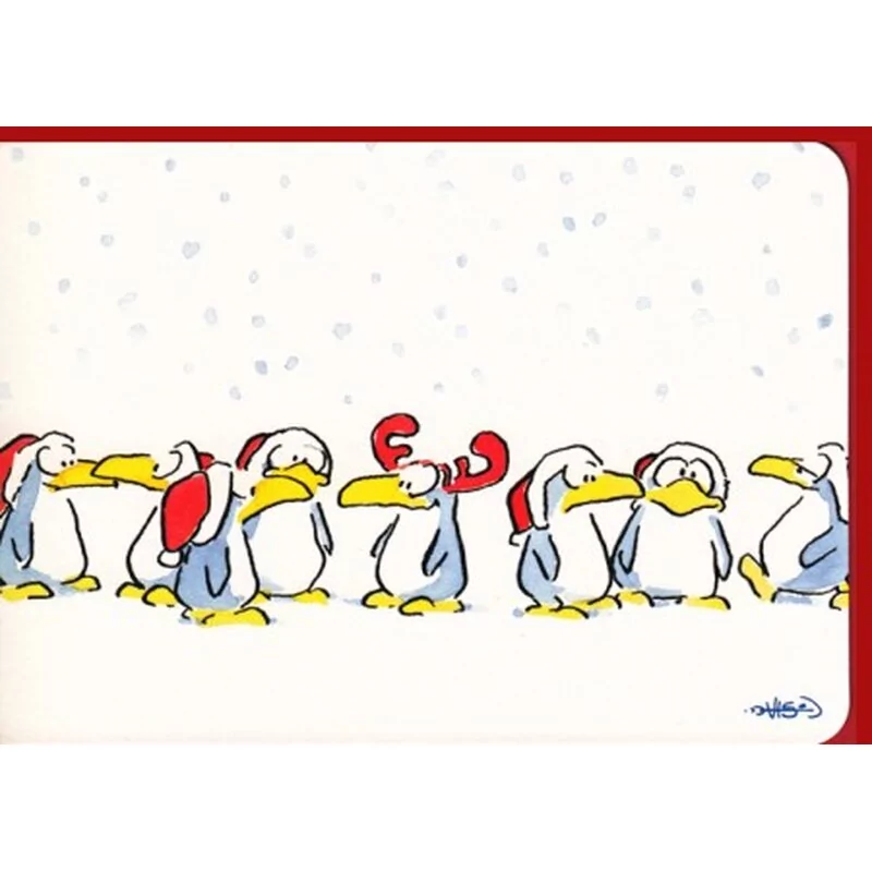 Detail Weihnachtskarte Pinguin Nomer 13