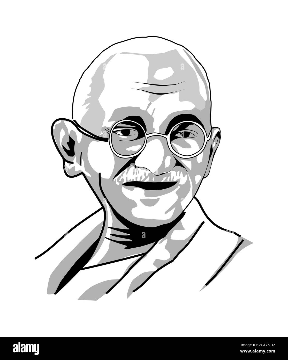 Detail Caricature Gandhi Nomer 16