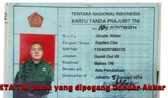 Detail Foto Kta Tni Ad Nomer 5