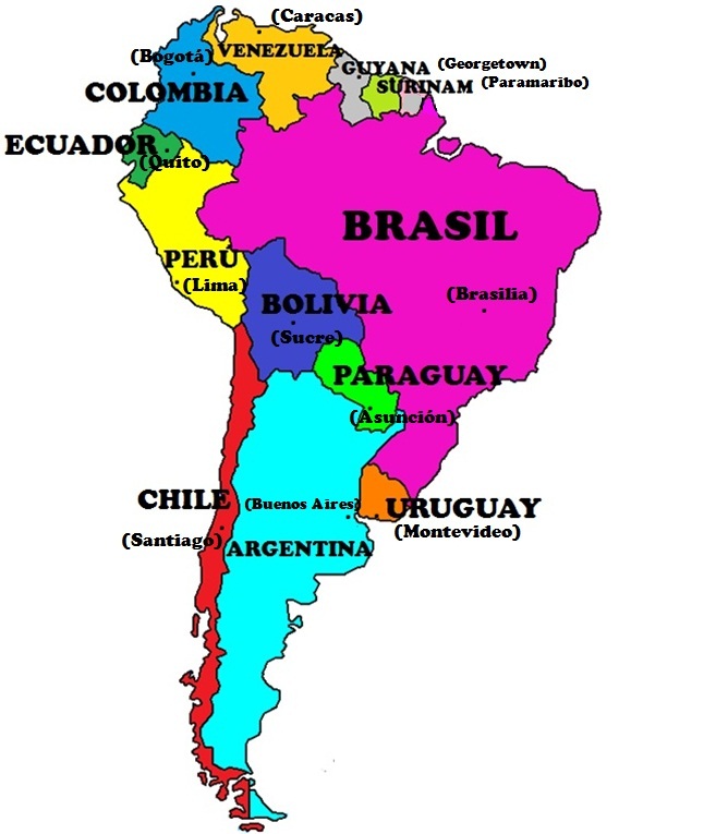 Detail Mapa De Sudamerica Nomer 20