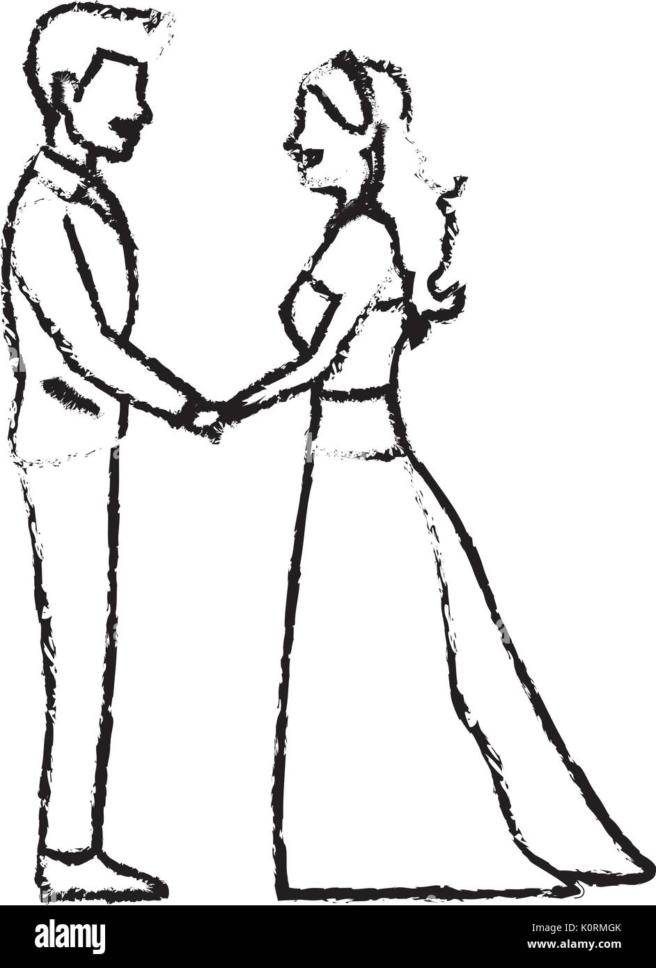 Detail Couple Drawing Nomer 4