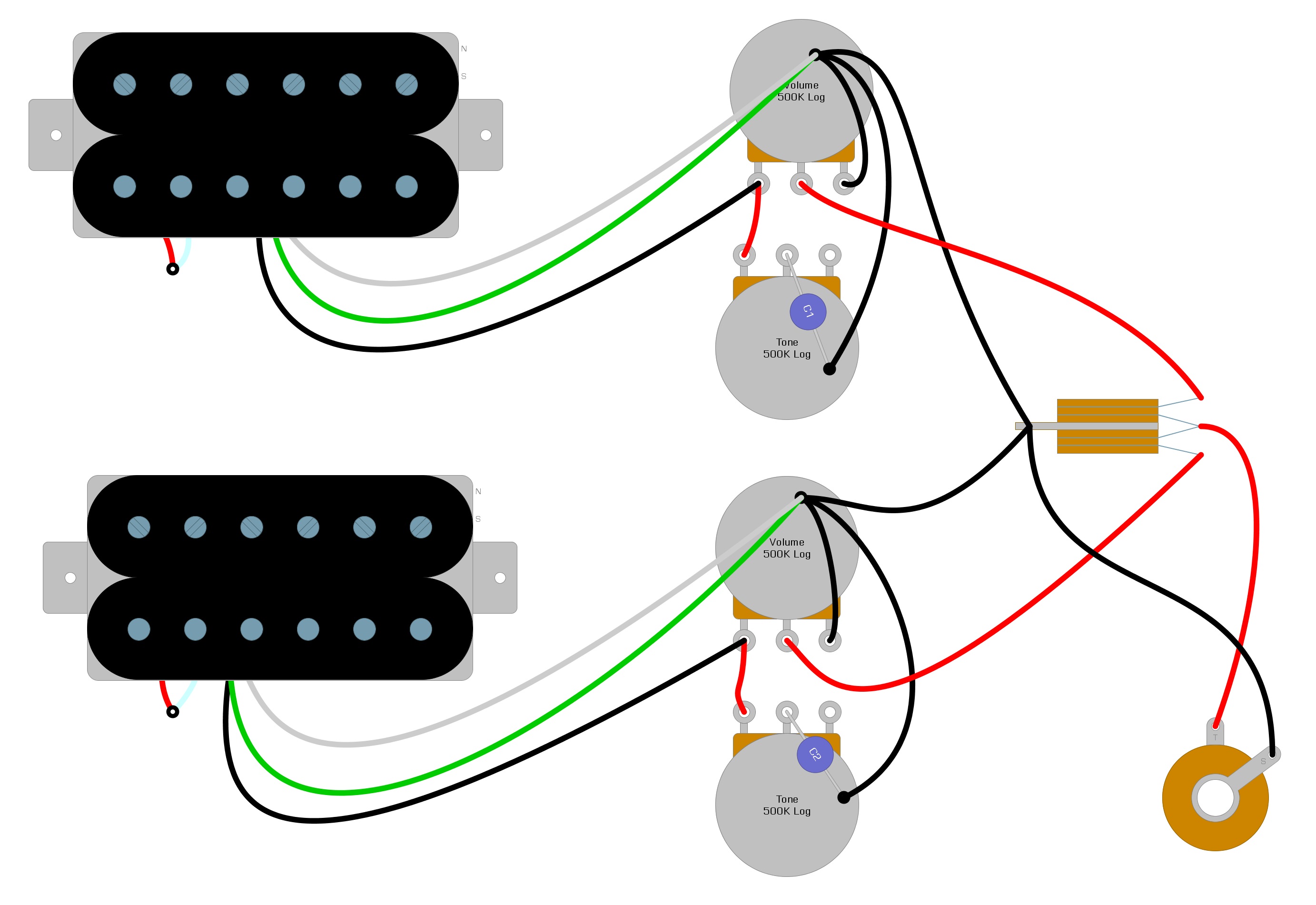 Detail Fender Humbucker Wiring Nomer 6