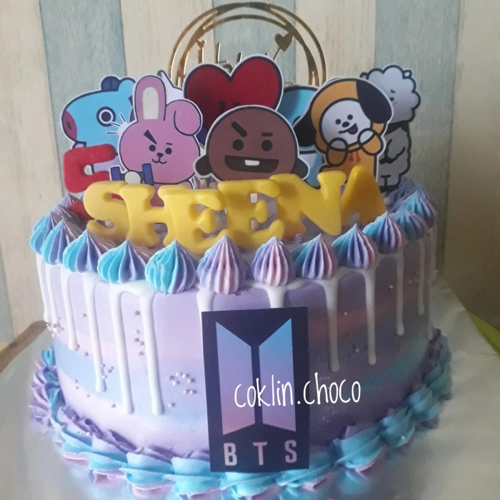 Detail Foto Kue Ulang Tahun Bts Nomer 16