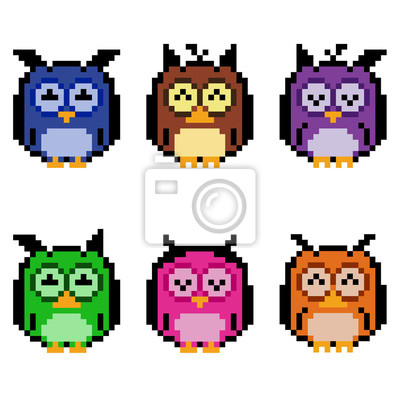 Detail Pixel Eule Nomer 8