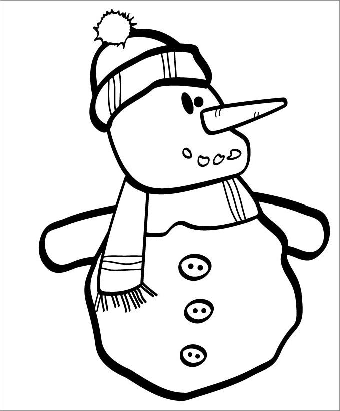 Detail Snowman Scarf Template Nomer 18