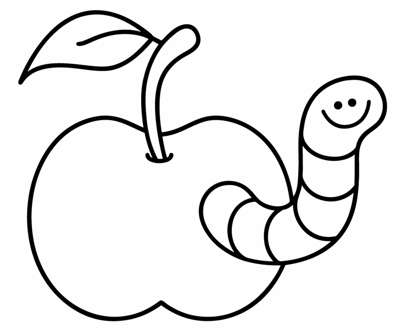 Detail Apfel Ausmalbild Nomer 12