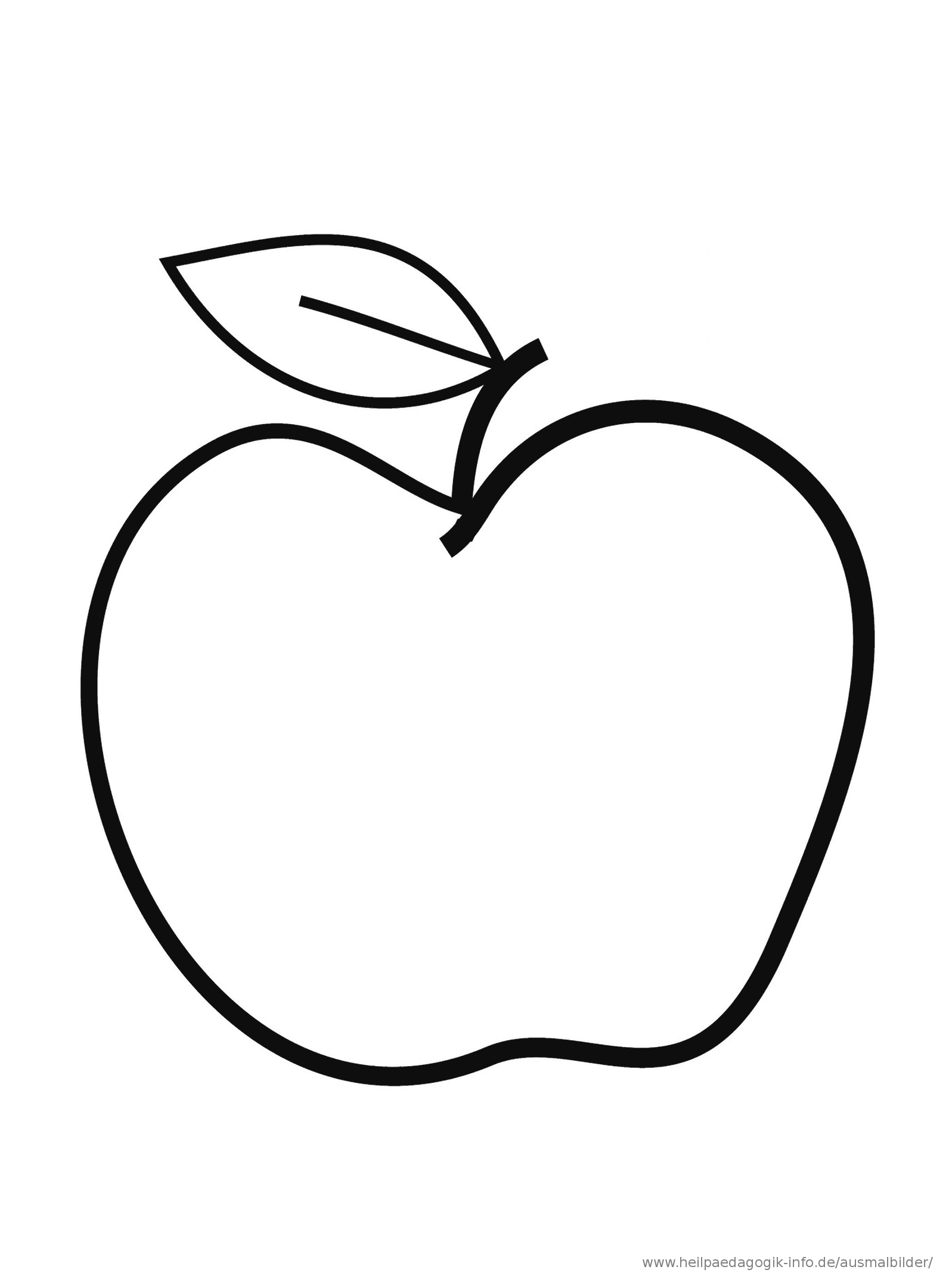 Detail Apfel Ausmalbild Nomer 2