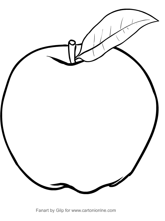 Detail Apfel Ausmalbild Nomer 22