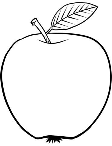 Detail Apfel Ausmalbild Nomer 3