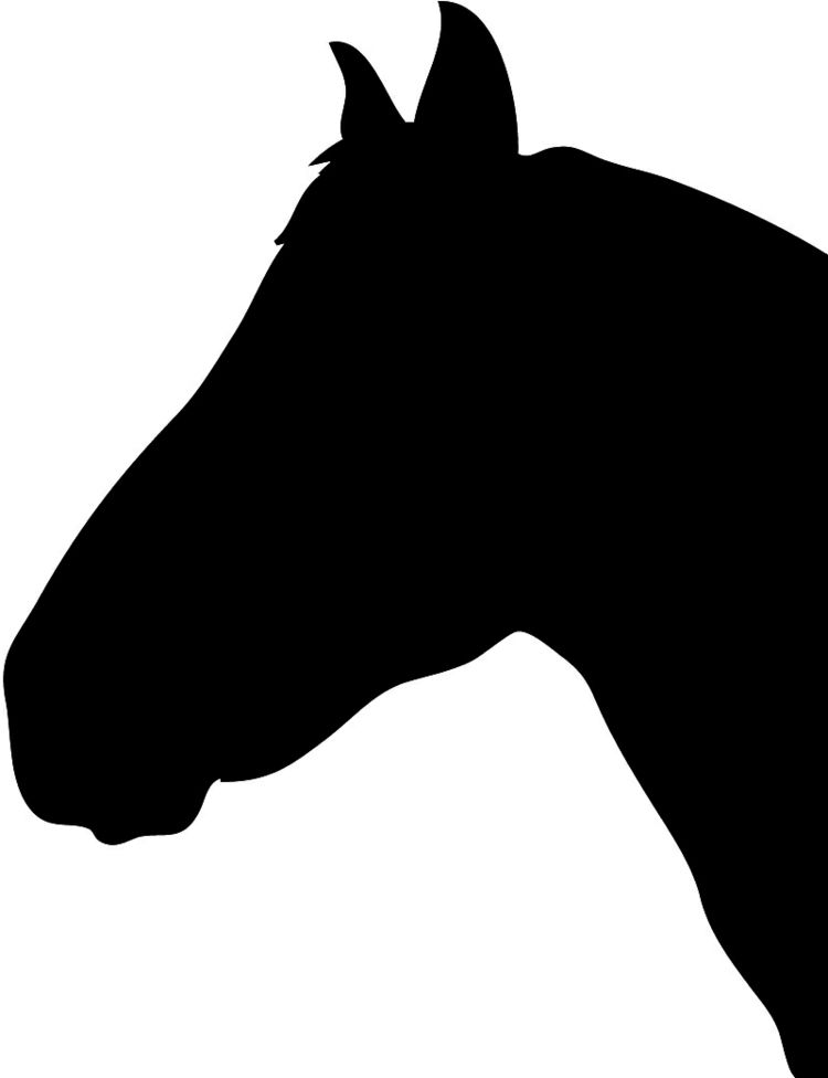 Detail Pferdekopf Silhouette Einfach Nomer 2