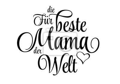 Beste Mama Schriftzug - KibrisPDR